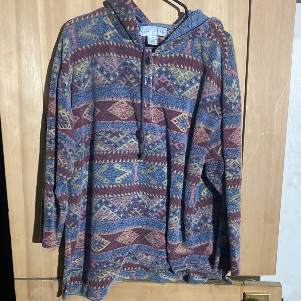 Colorful Patterned Hoodie